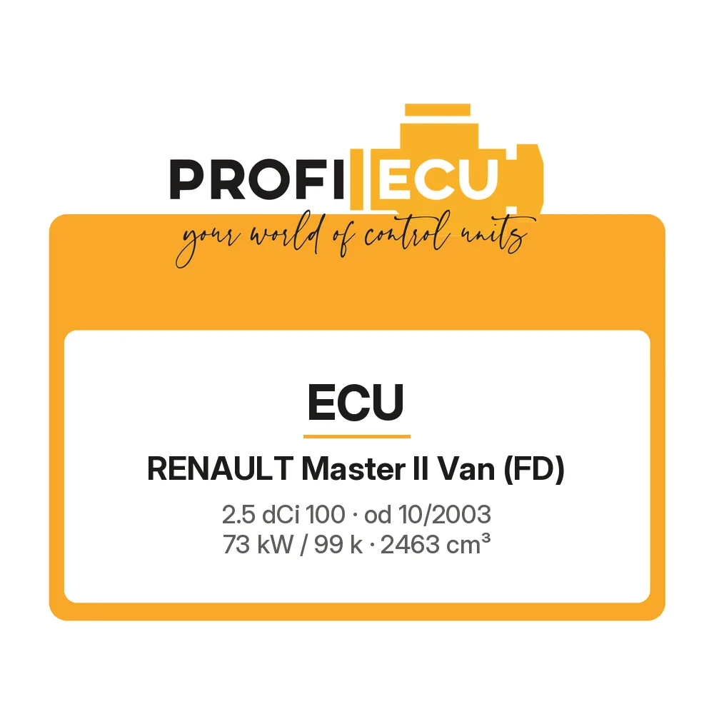 Etiketa ProfiECU: ECU pro Renault Master II Van 2.5 dCi 100 73 kW