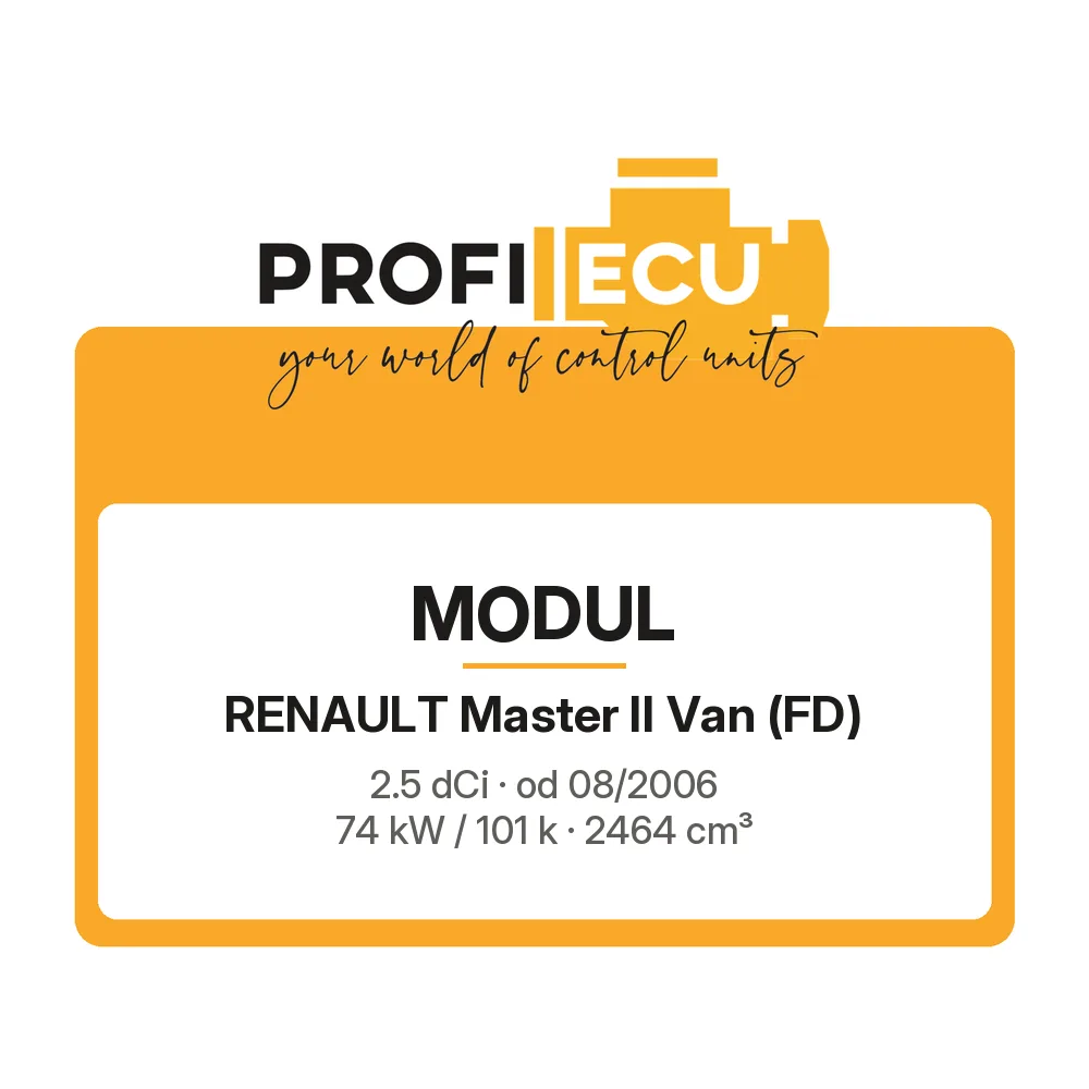 Etiketa ProfiECU: Modul pro Renault Master II Van 2.5 dCi 74 kW