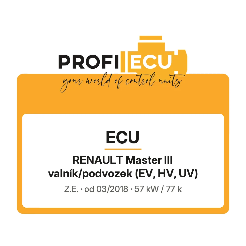 Etiketa ProfiECU: ECU pro Renault Master III valník/podvozek Z.E.
