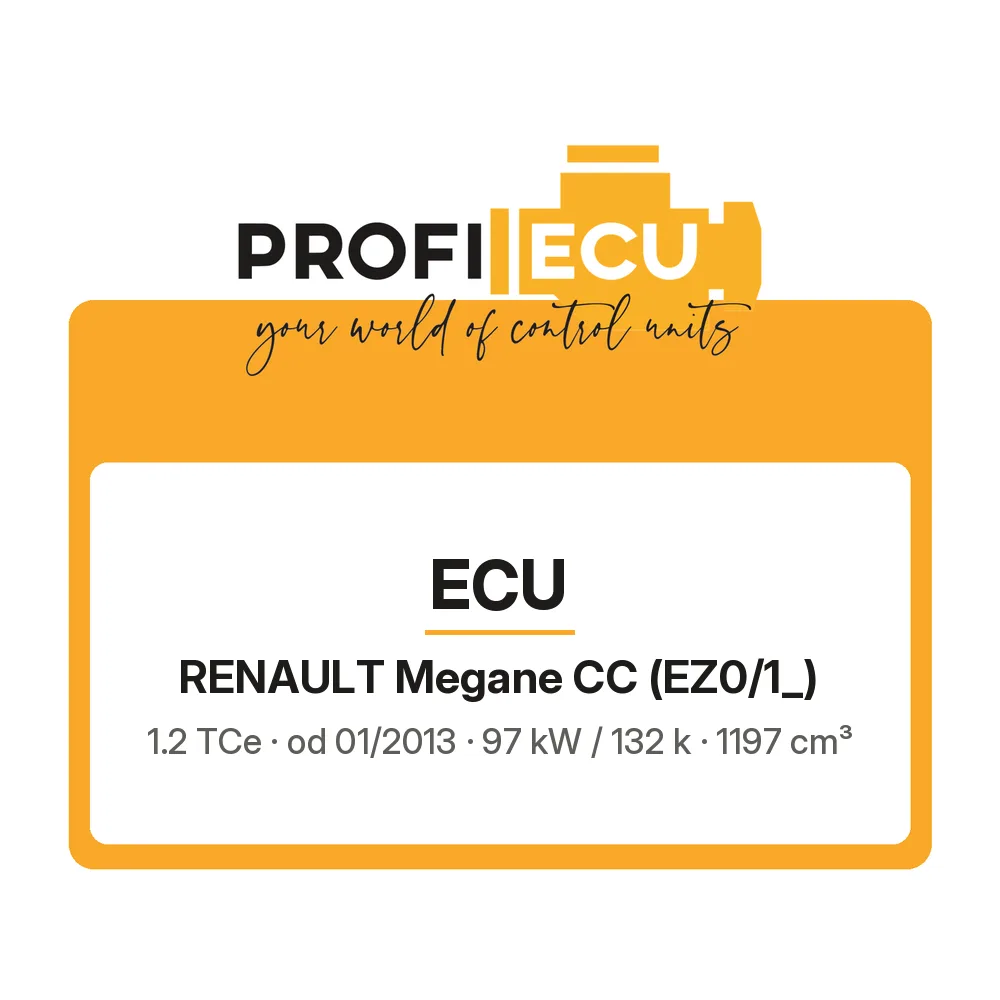 Etiketa ProfiECU: ECU pro Renault Megane CC 1.2 TCe 97 kW