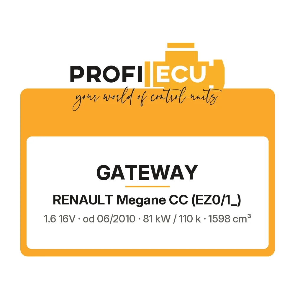 Etiketa ProfiECU: GATEWAY pro Renault Megane CC 1.6 16V 81 kW
