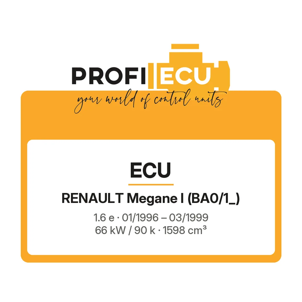 Etiketa ProfiECU: ECU pro Renault Megane I 1.6 e 66 kW