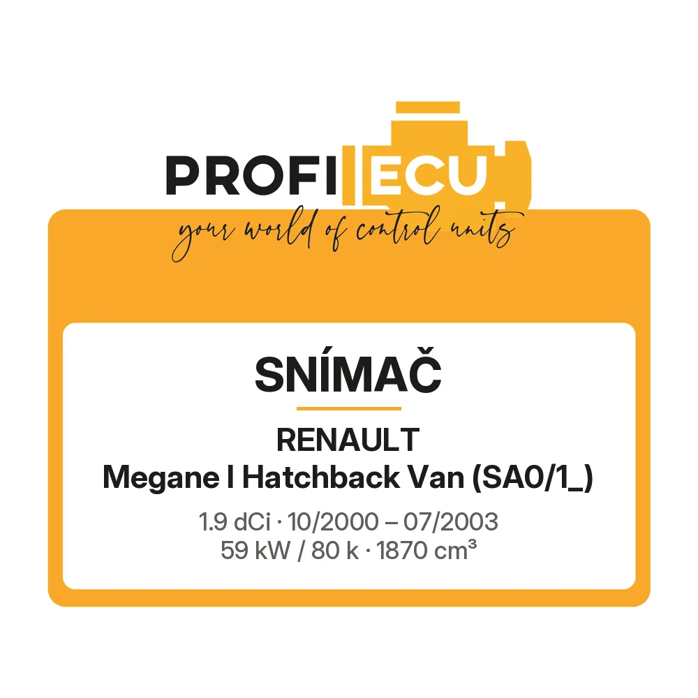 Etiketa ProfiECU: Snímač pro Renault Megane I Hatchback Van 1.9 dCi 59 kW