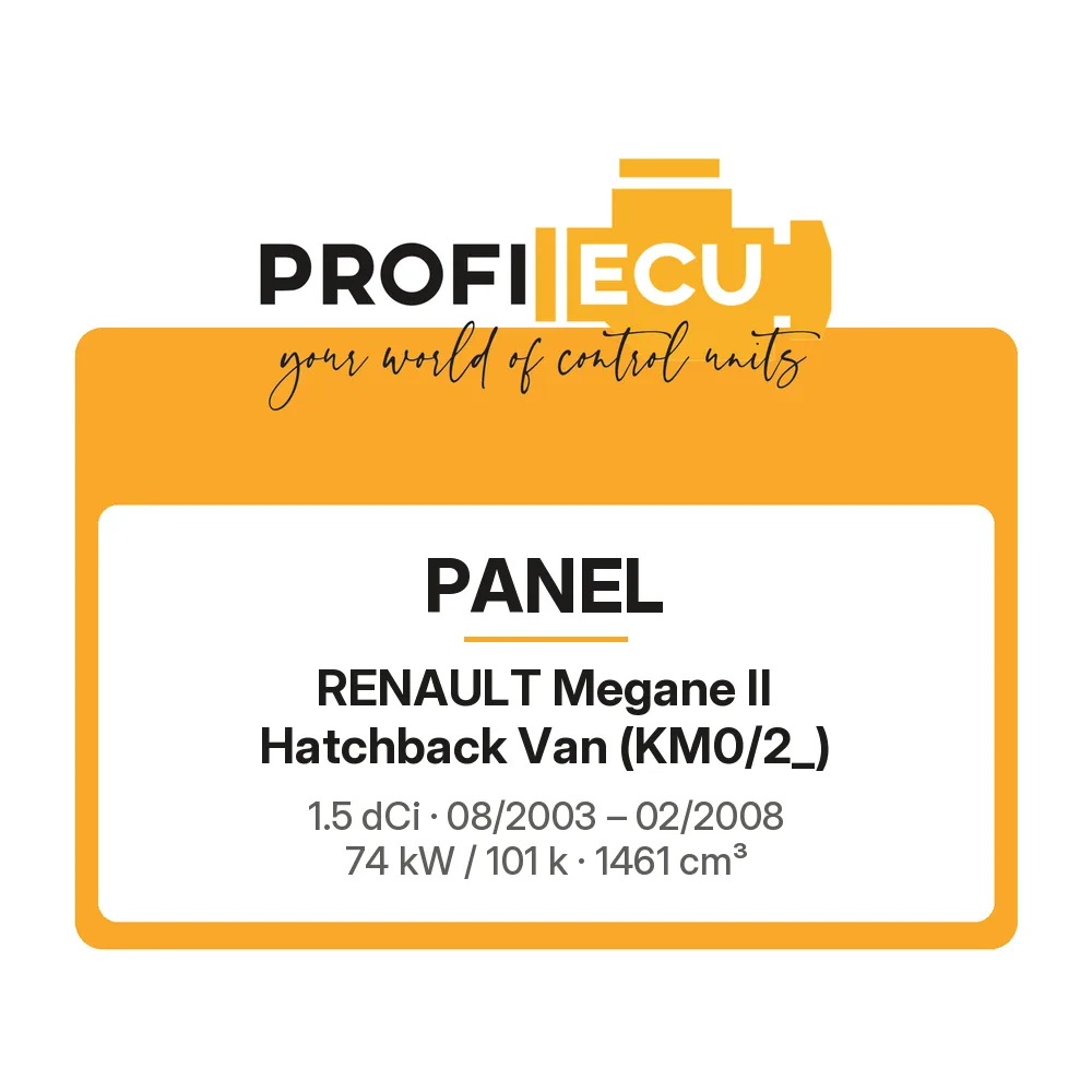 Etiketa ProfiECU: Panel pro Renault Megane II Hatchback Van 1.5 dCi 74 kW