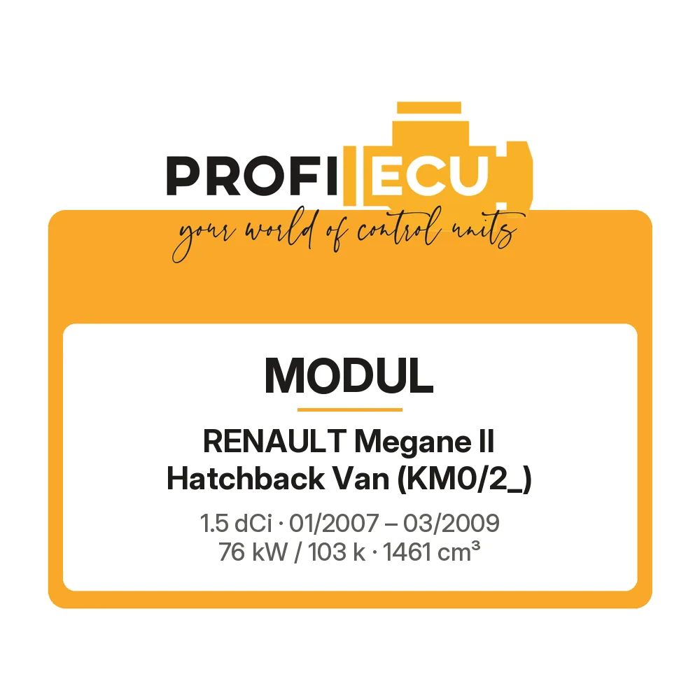 Etiketa ProfiECU: Modul pro Renault Megane II Hatchback Van 1.5 dCi 76 kW