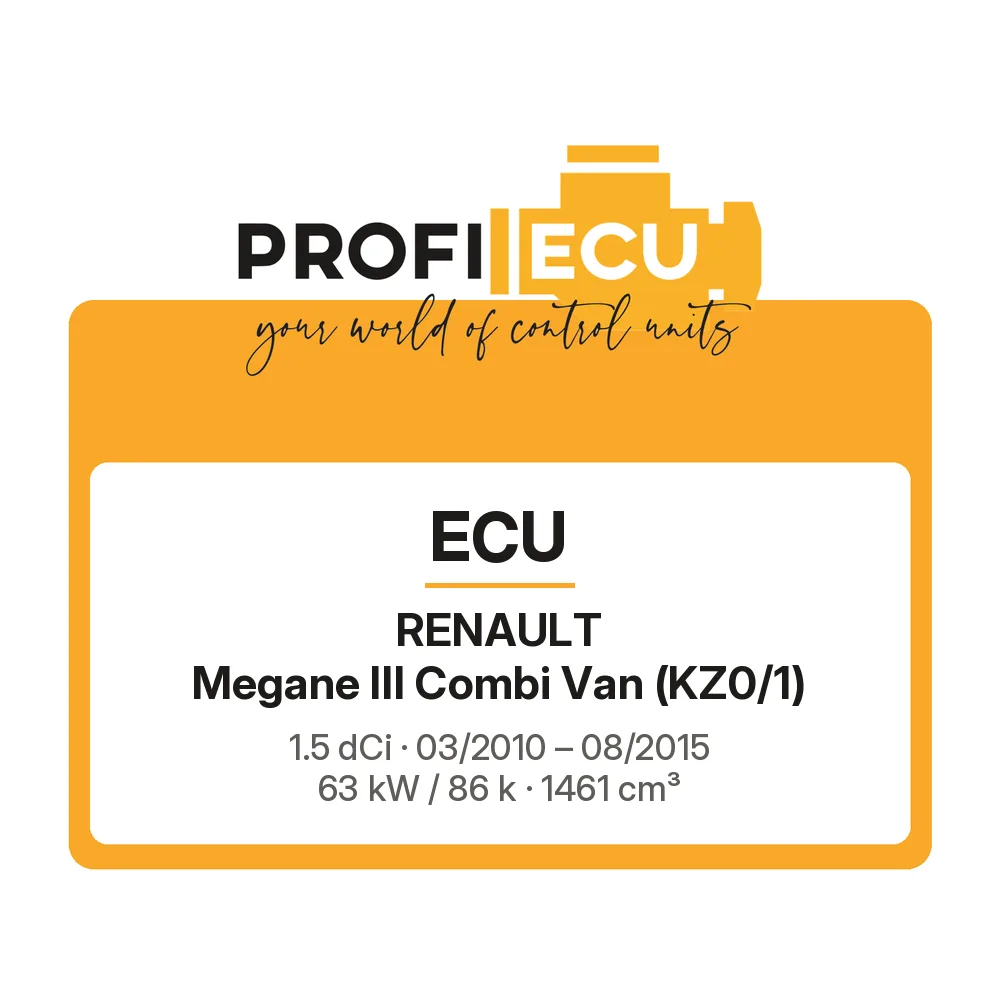 Etiketa ProfiECU: ECU pro Renault Megane III Combi Van 1.5 dCi 63 kW