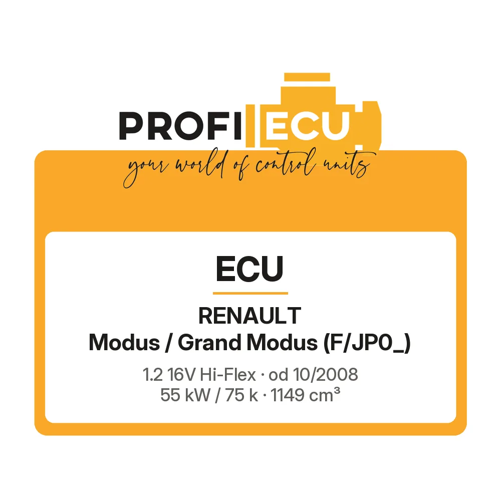 Etiketa ProfiECU: ECU pro Renault Modus / Grand Modus 1.2 16V Hi-Flex 55 kW