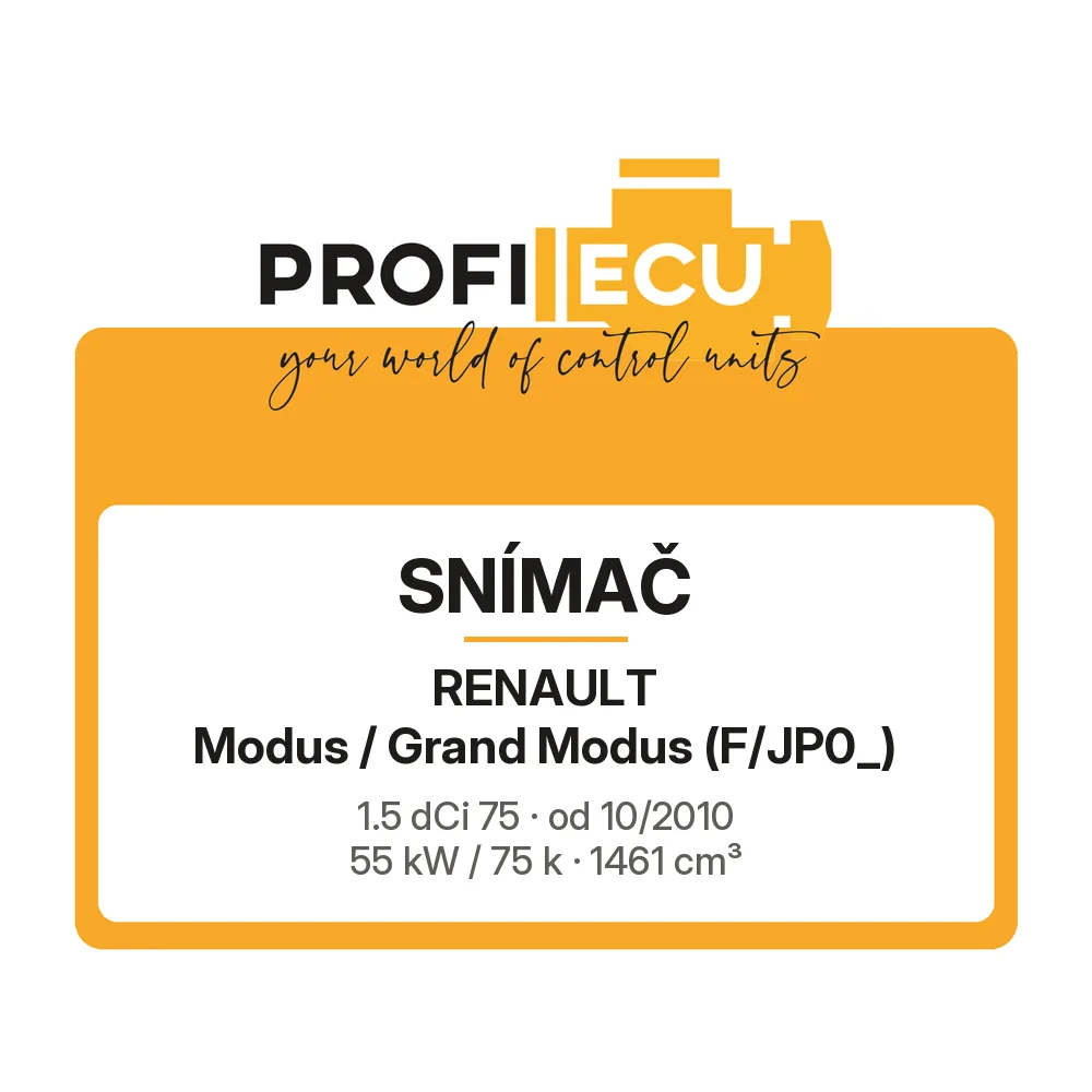 Etiketa ProfiECU: Snímač pro Renault Modus / Grand Modus 1.5 dCi 75 55 kW