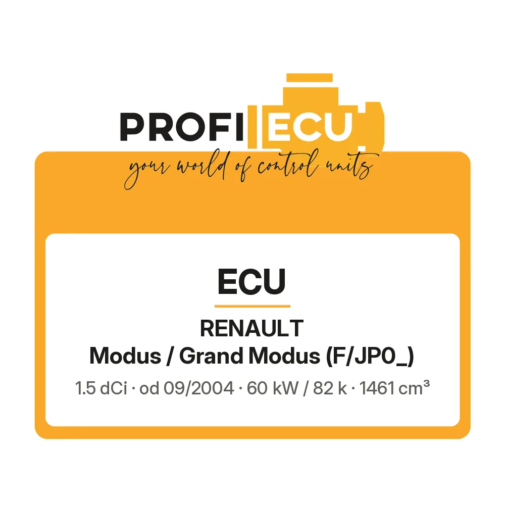 Etiketa ProfiECU: ECU pro Renault Modus / Grand Modus 1.5 dCi 60 kW