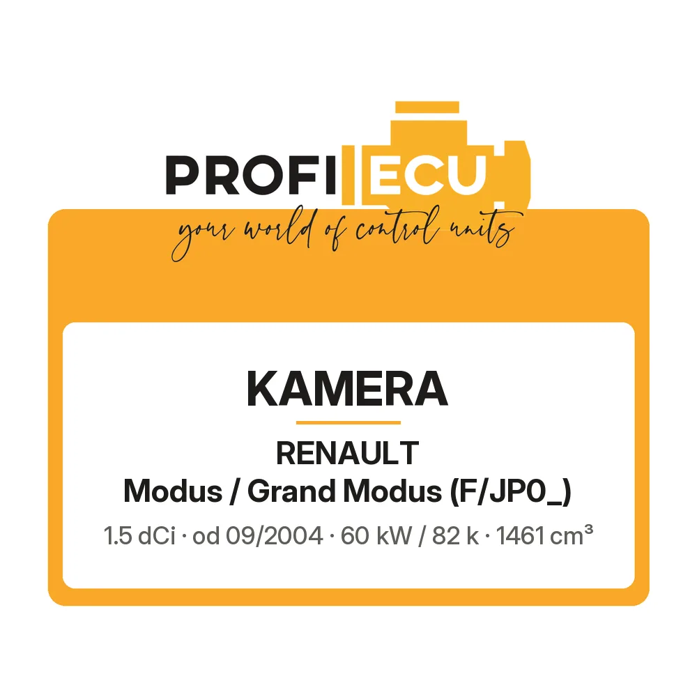 Etiketa ProfiECU: Kamera pro Renault Modus / Grand Modus 1.5 dCi 60 kW