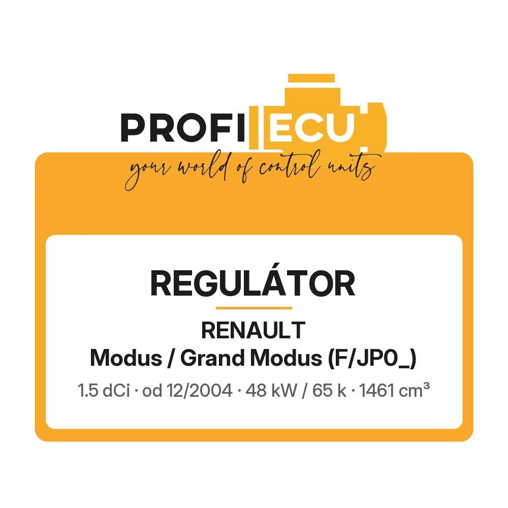 Etiketa ProfiECU: Regulátor pro Renault Modus / Grand Modus 1.5 dCi 48 kW