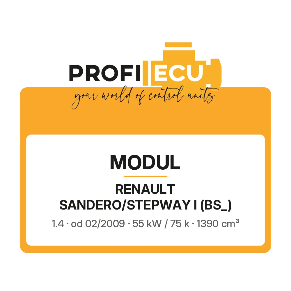 Etiketa ProfiECU: Modul pro Renault SANDERO/STEPWAY I 1.4 55 kW