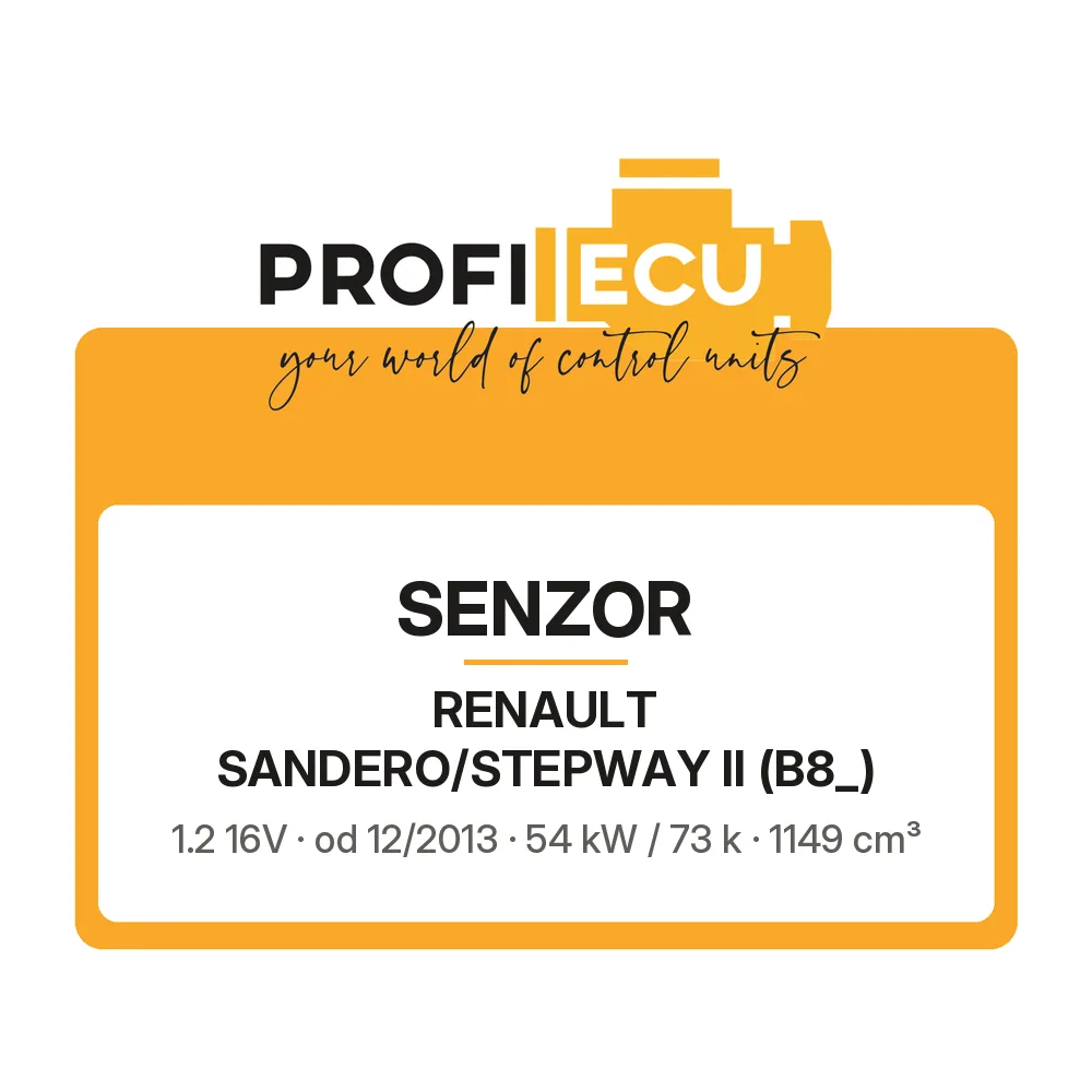 Etiketa ProfiECU: Senzor pro Renault SANDERO/STEPWAY II 1.2 16V 54 kW