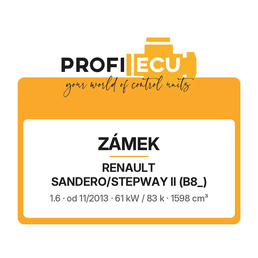 Etiketa ProfiECU: Zámek pro Renault SANDERO/STEPWAY II 1.6 61 kW