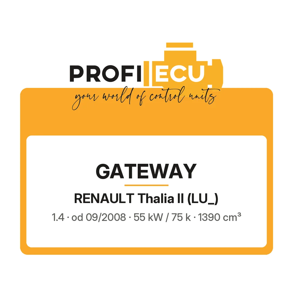 Etiketa ProfiECU: GATEWAY pro Renault Thalia II 1.4 55 kW