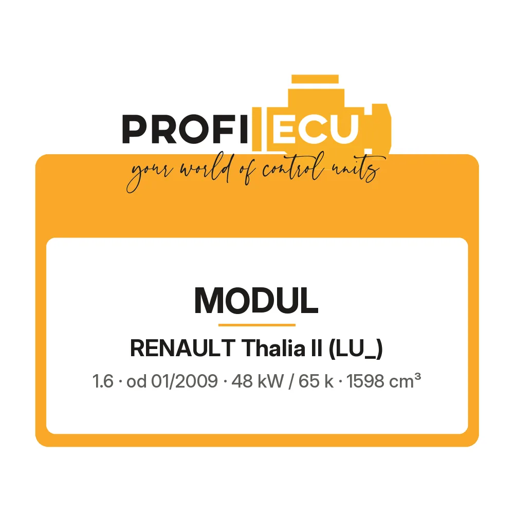 Etiketa ProfiECU: Modul pro Renault Thalia II 1.6 48 kW