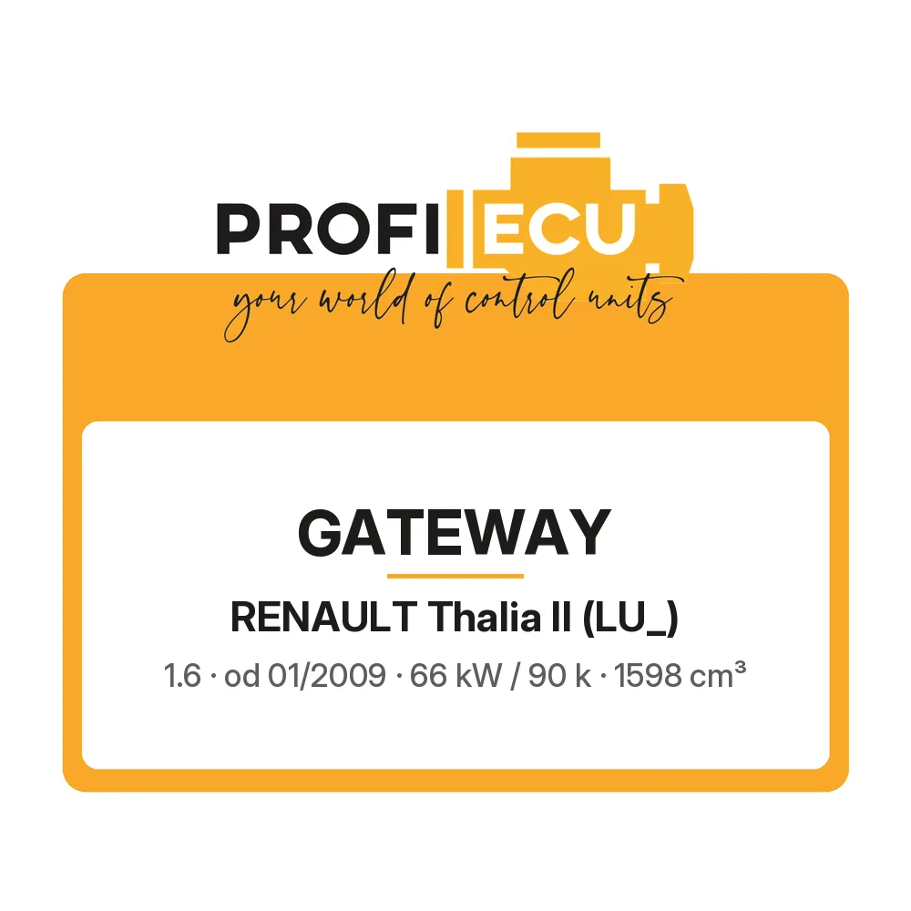 Etiketa ProfiECU: GATEWAY pro Renault Thalia II 1.6 66 kW