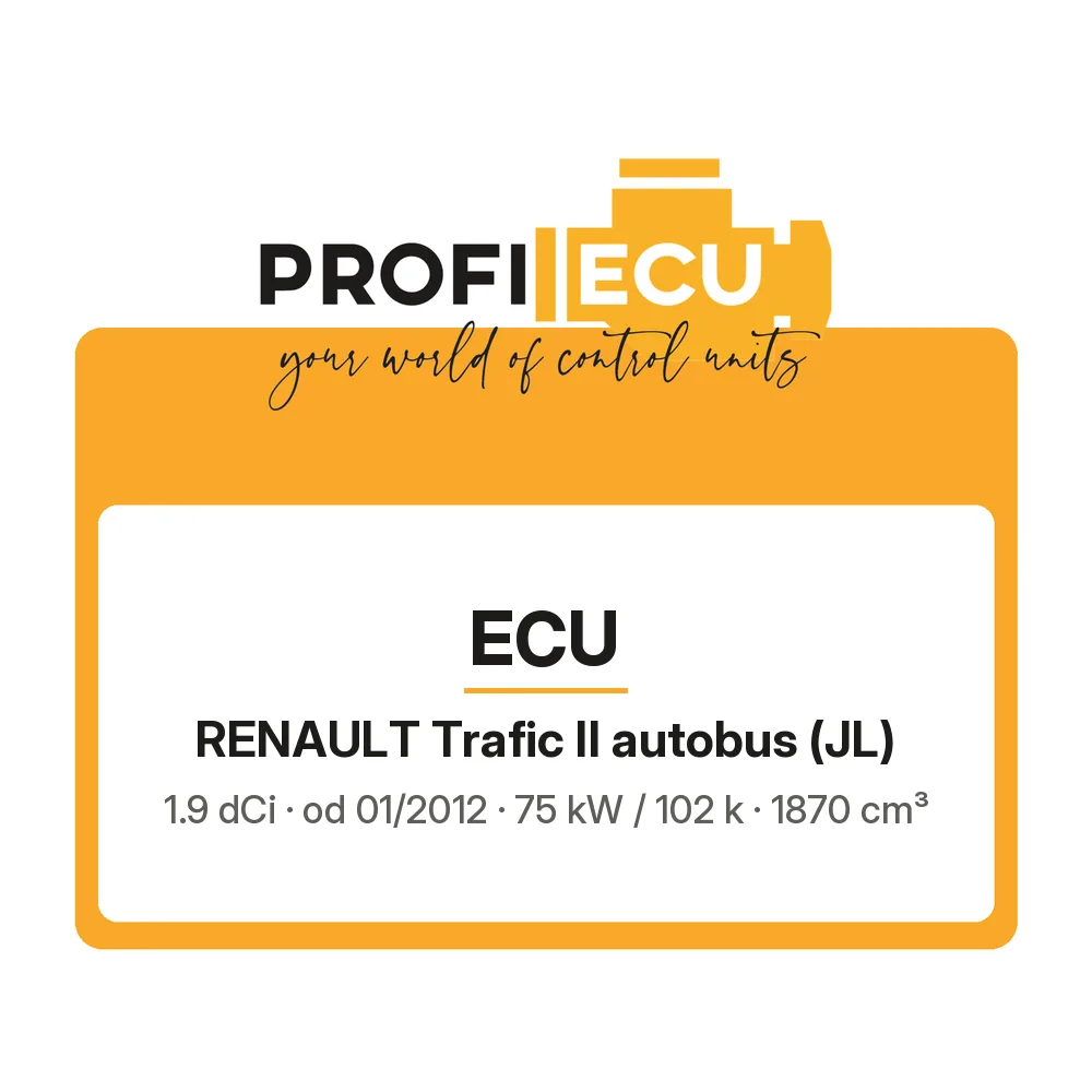Etiketa ProfiECU: ECU pro Renault Trafic II autobus 1.9 dCi 75 kW