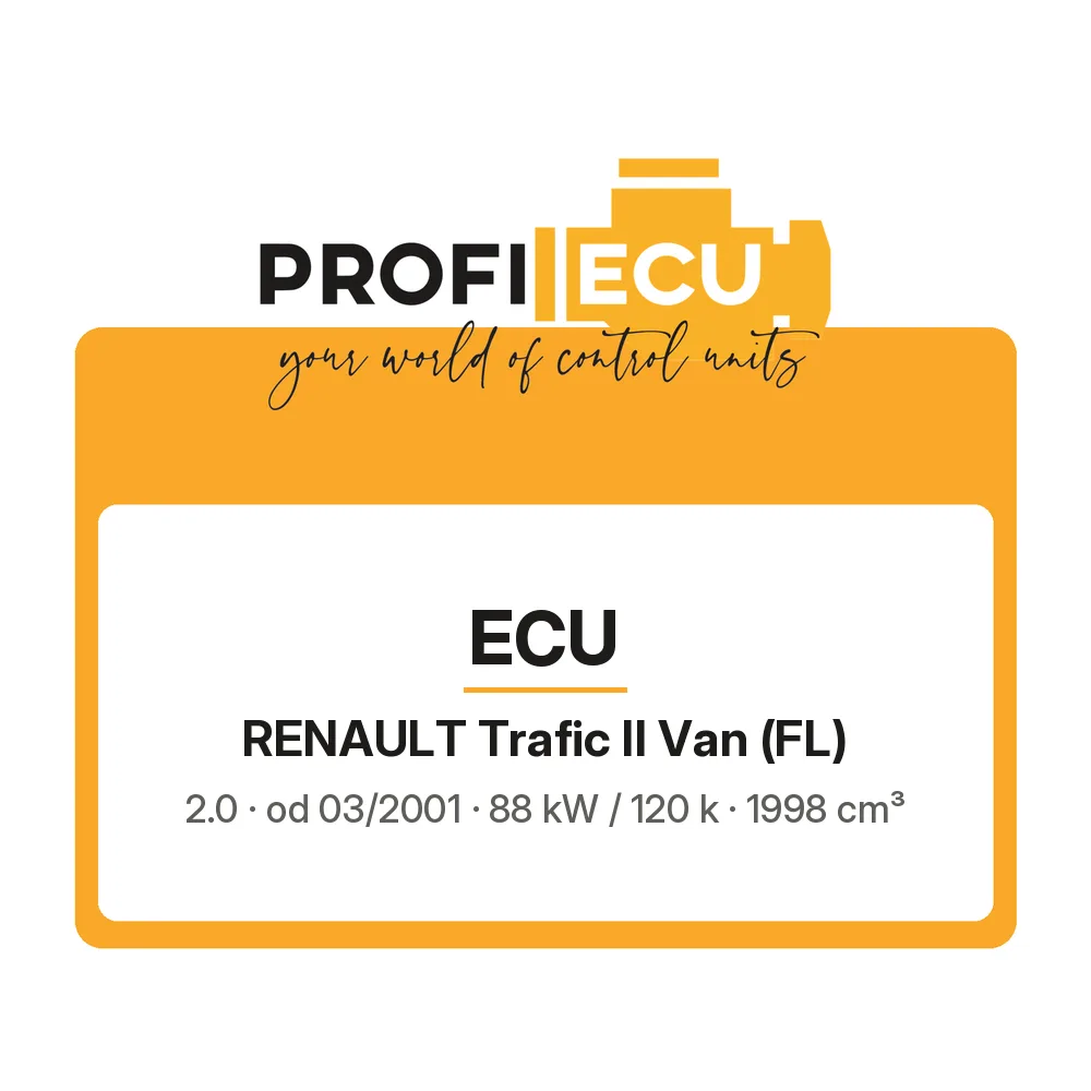 Etiketa ProfiECU: ECU pro Renault Trafic II Van 2.0 88 kW