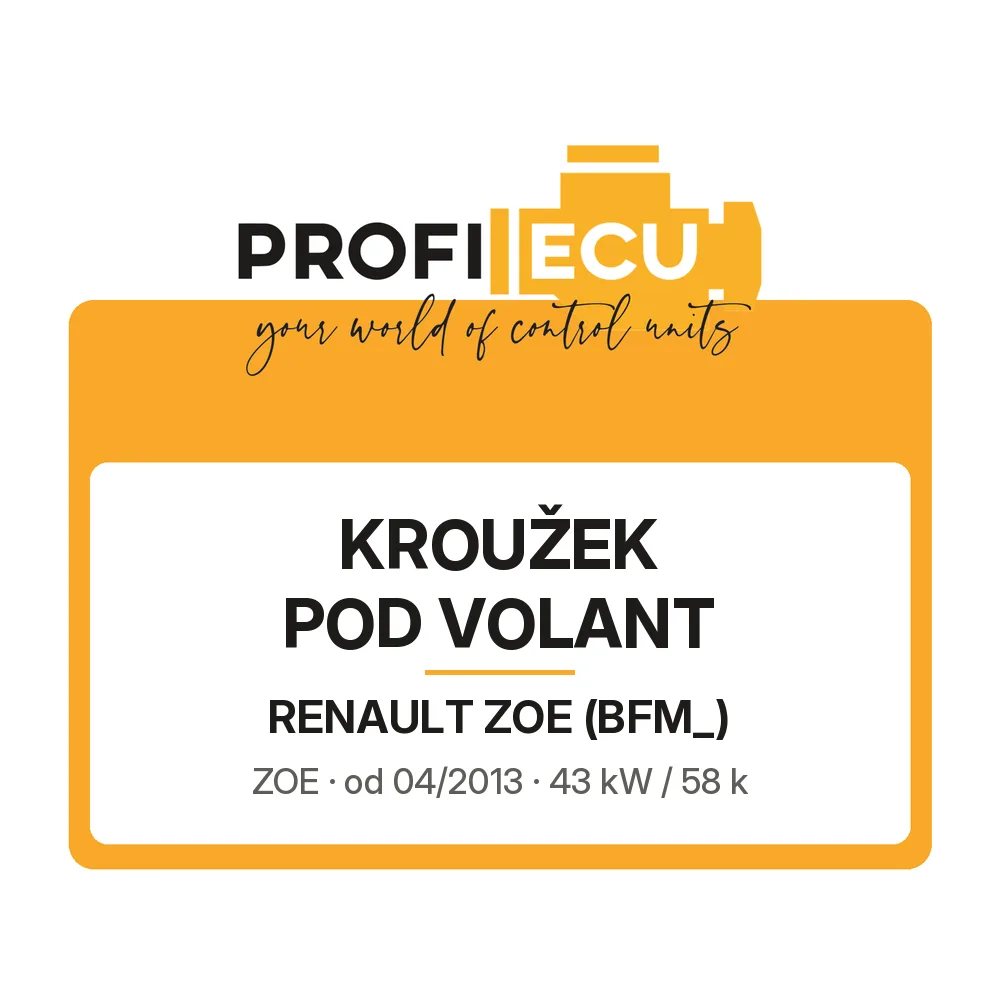 Etiketa ProfiECU: Kroužek pod volant pro Renault ZOE ZOE
