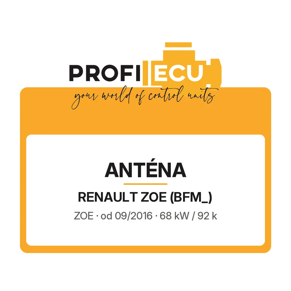 Etiketa ProfiECU: Anténa pro Renault ZOE ZOE