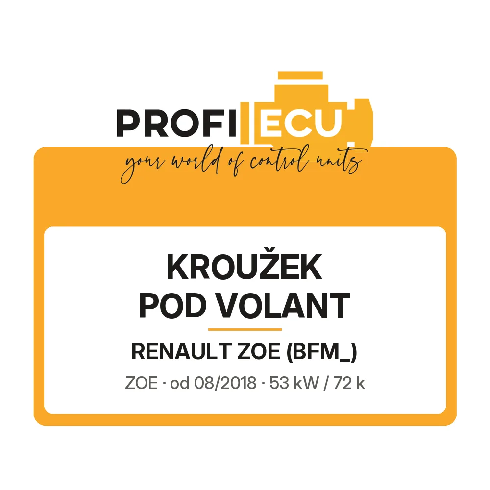 Etiketa ProfiECU: Kroužek pod volant pro Renault ZOE ZOE