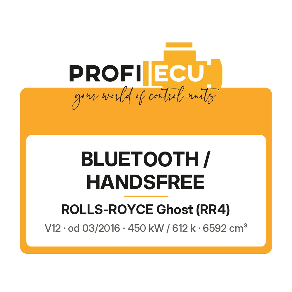 Etiketa ProfiECU: Bluetooth / Handsfree pro Rolls-Royce Ghost V12 450 kW