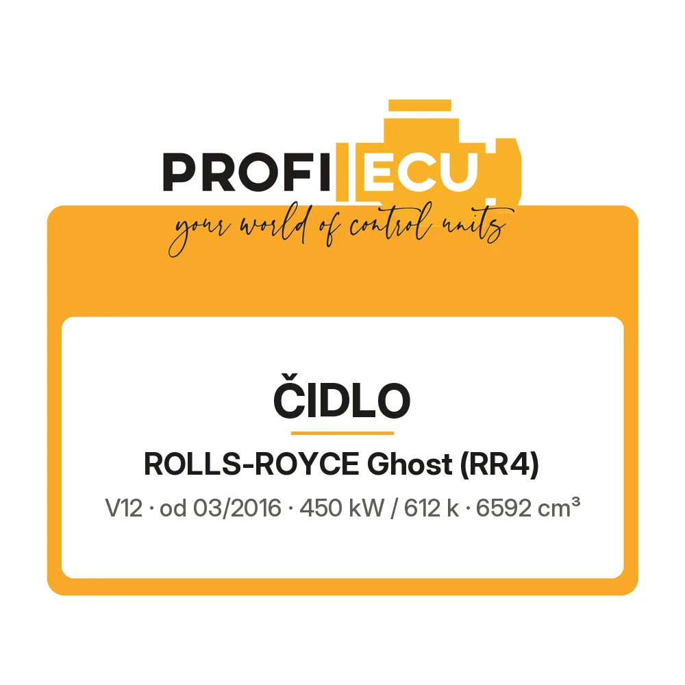 Etiketa ProfiECU: Čidlo pro Rolls-Royce Ghost V12 450 kW