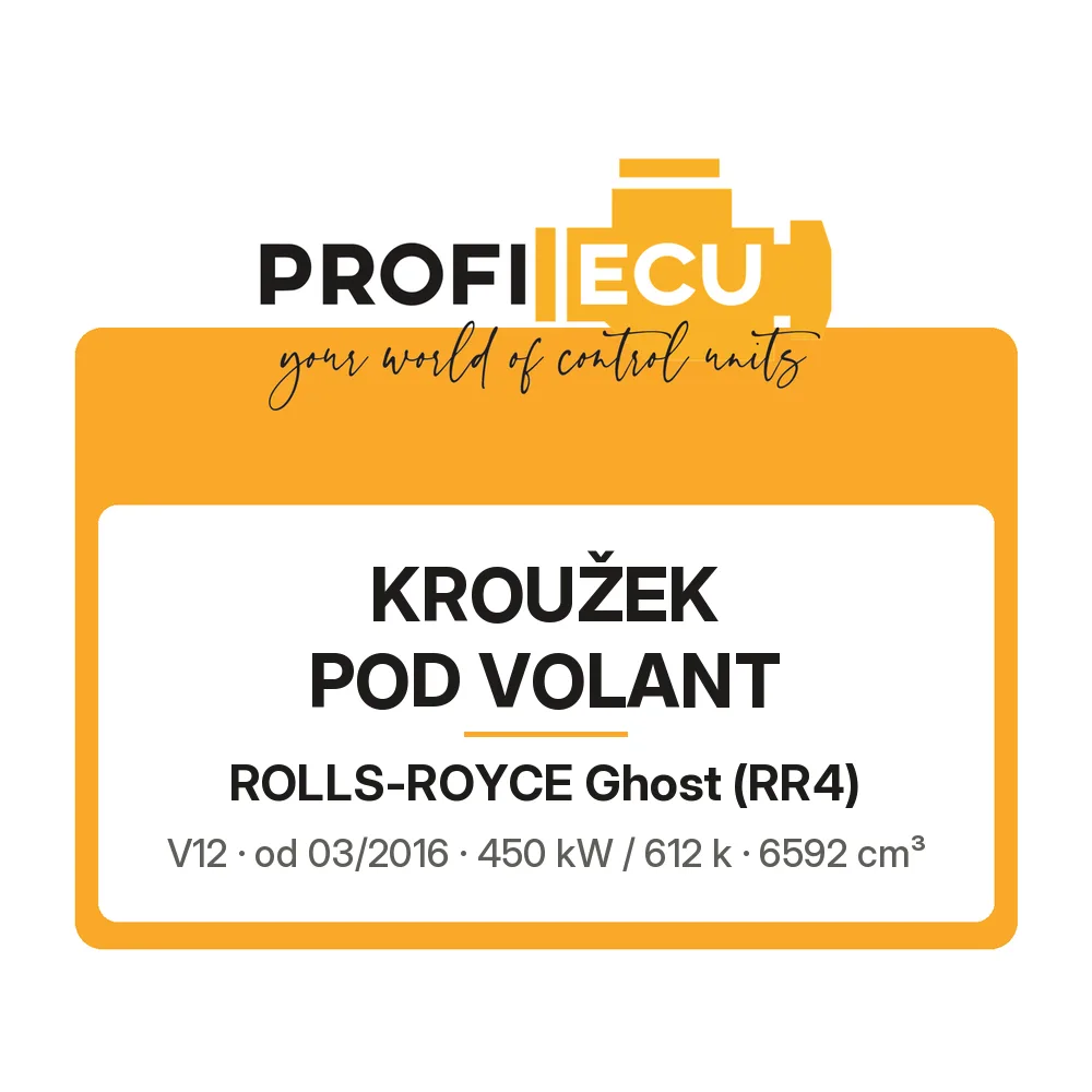 Etiketa ProfiECU: Kroužek pod volant pro Rolls-Royce Ghost V12 450 kW