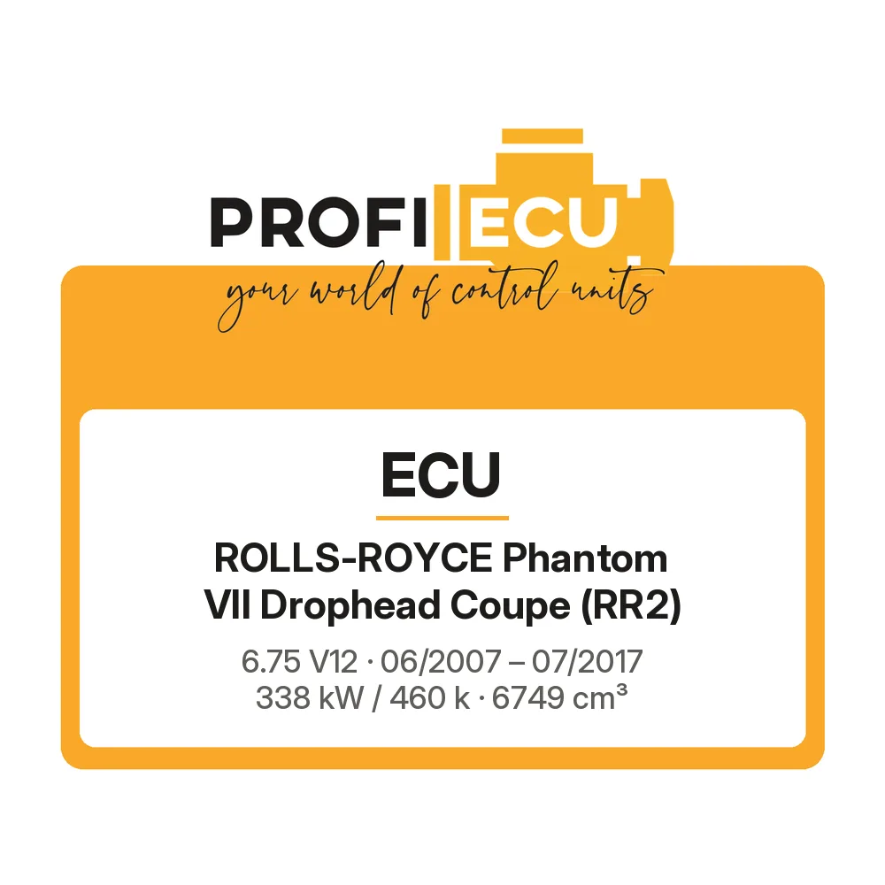 Etiketa ProfiECU: ECU pro Rolls-Royce Phantom VII Drophead Coupe 6.75 V12 338 kW