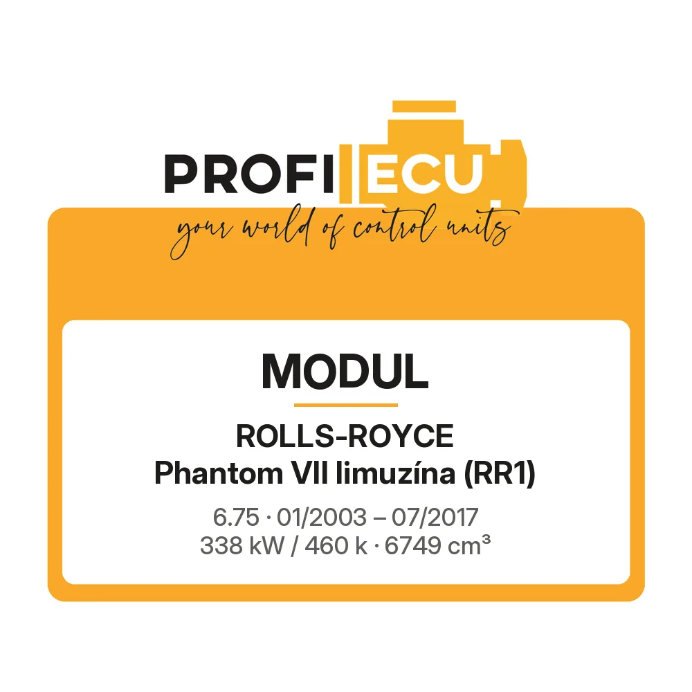 Etiketa ProfiECU: Modul pro Rolls-Royce Phantom VII limuzína 6.75 338 kW
