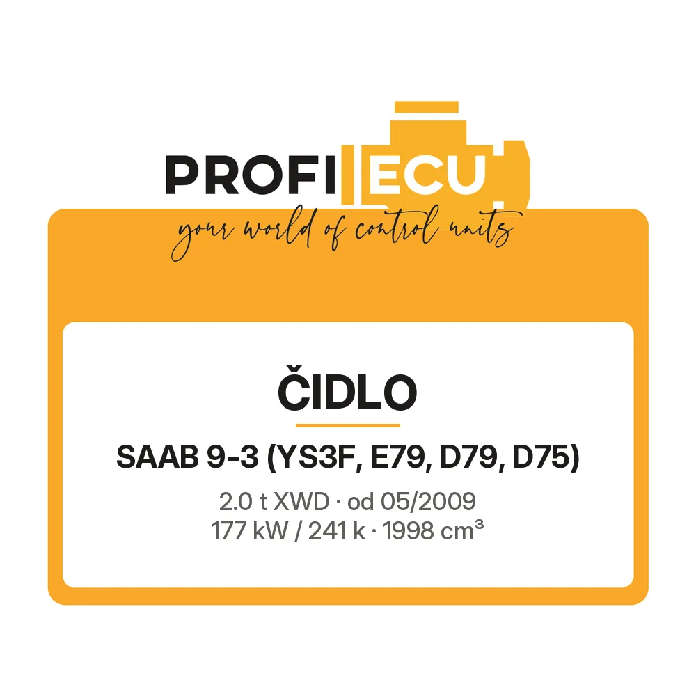 Etiketa ProfiECU: Čidlo pro Saab 9-3 2.0 t XWD 177 kW