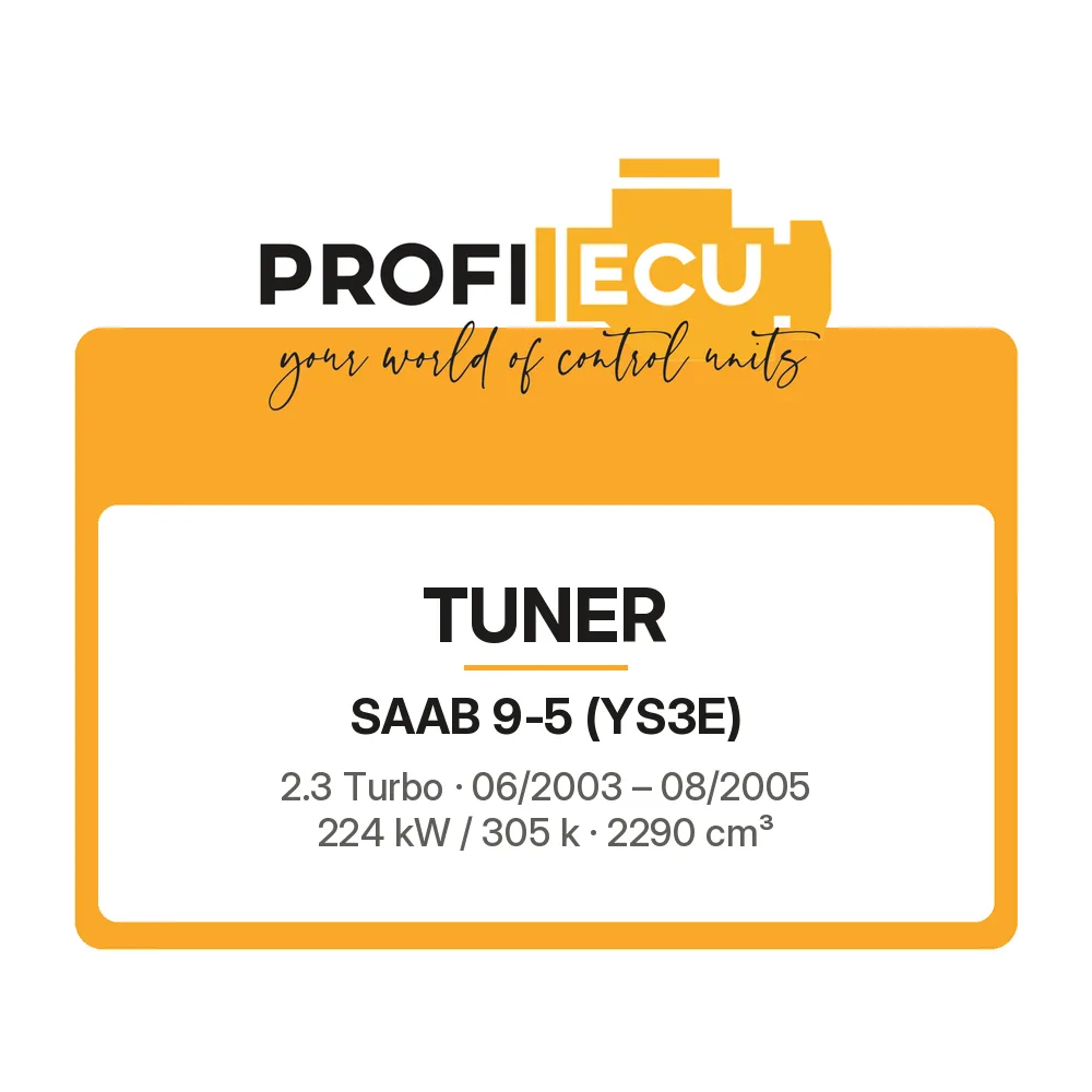 Etiketa ProfiECU: Tuner pro Saab 9-5 2.3 Turbo 224 kW