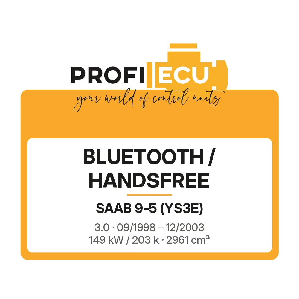 Etiketa ProfiECU: Bluetooth / Handsfree pro Saab 9-5 3.0 149 kW