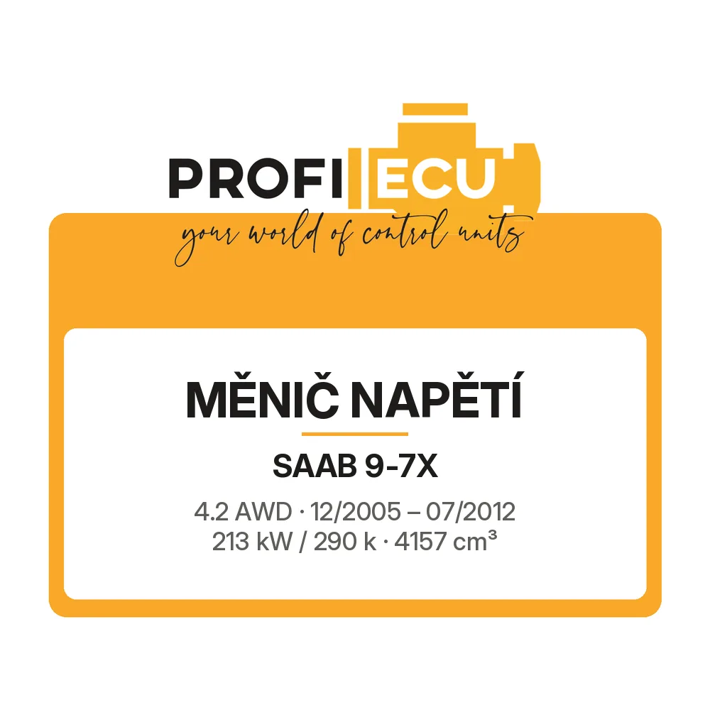 Etiketa ProfiECU: Měnič napětí pro Saab 9-7X 4.2 AWD 213 kW