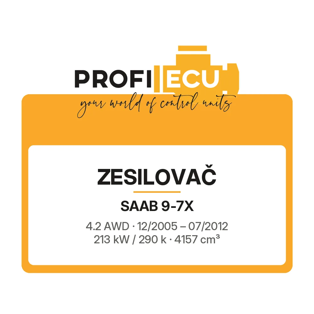 Etiketa ProfiECU: Zesilovač pro Saab 9-7X 4.2 AWD 213 kW