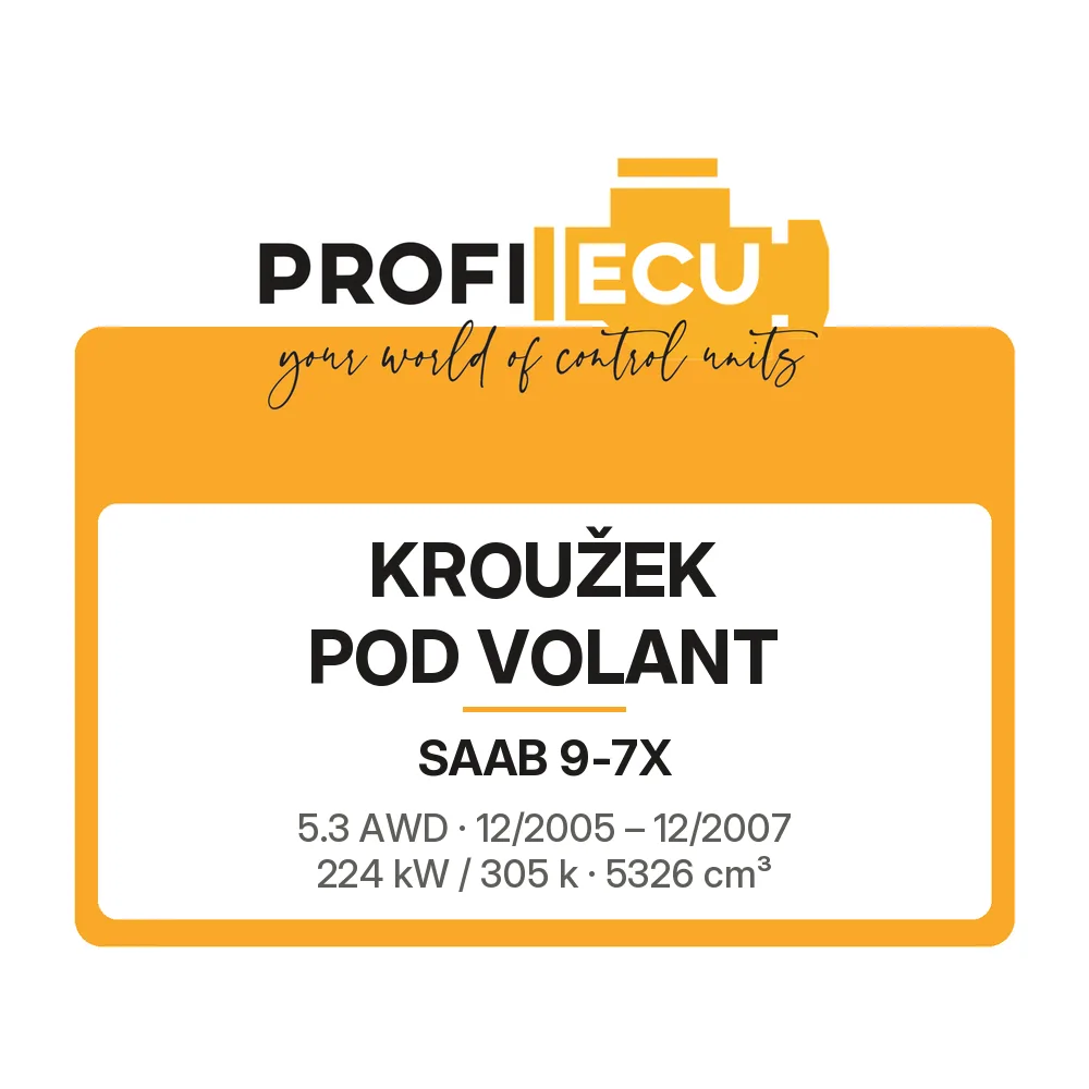 Etiketa ProfiECU: Kroužek pod volant pro Saab 9-7X 5.3 AWD 224 kW