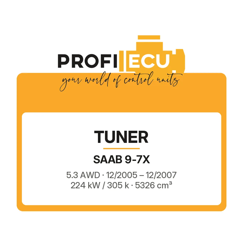 Etiketa ProfiECU: Tuner pro Saab 9-7X 5.3 AWD 224 kW