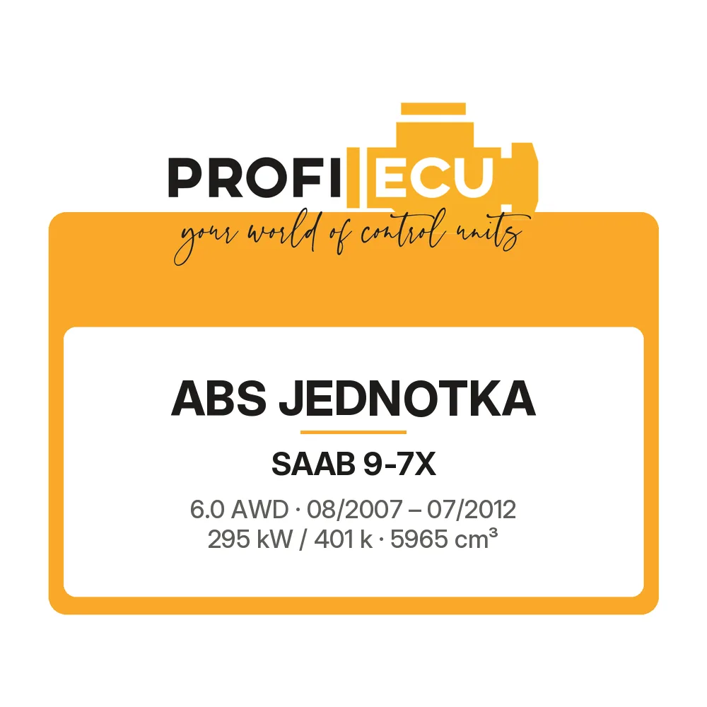 Etiketa ProfiECU: ABS jednotka pro Saab 9-7X 6.0 AWD 295 kW