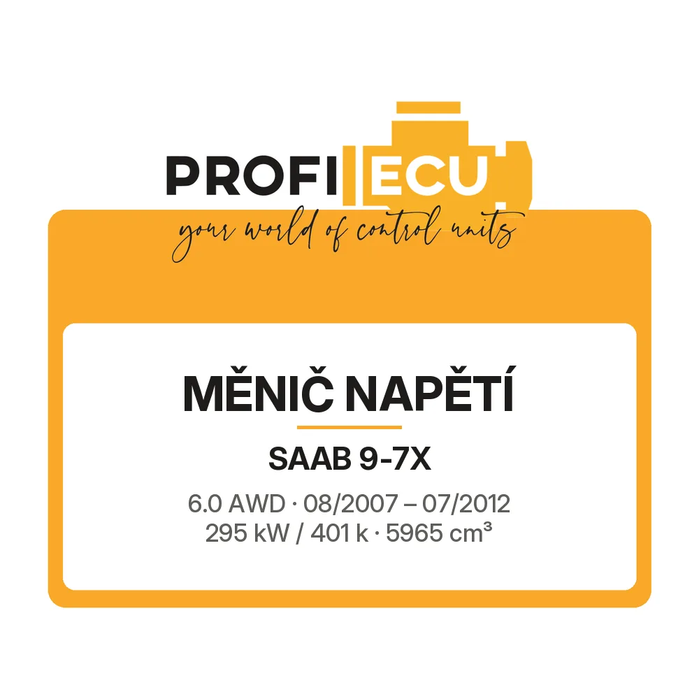 Etiketa ProfiECU: Měnič napětí pro Saab 9-7X 6.0 AWD 295 kW