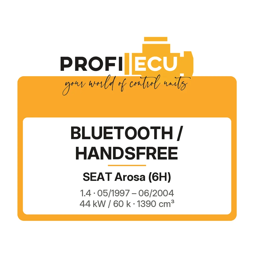 Etiketa ProfiECU: Bluetooth / Handsfree pro Seat Arosa 1.4 44 kW