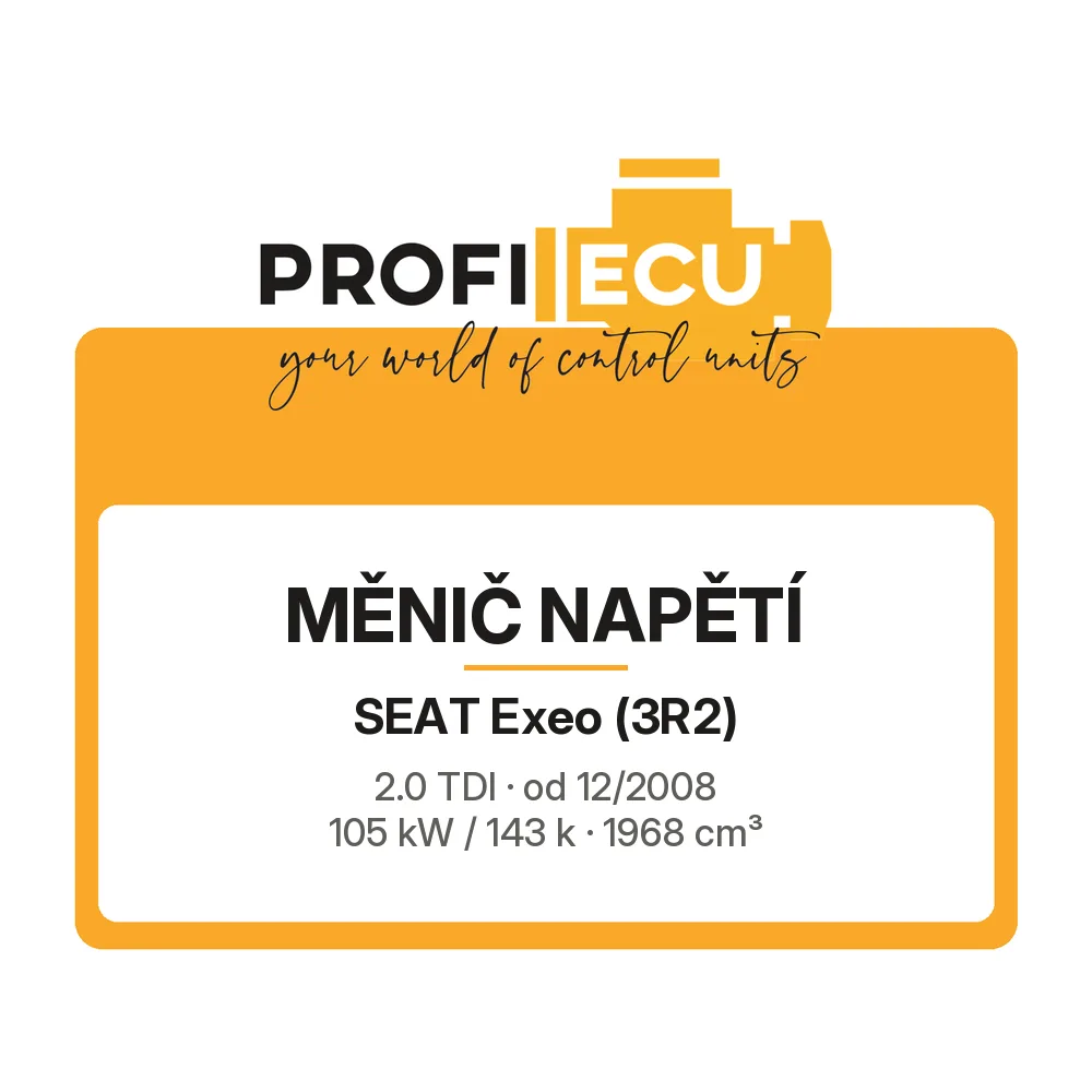 Etiketa ProfiECU: Měnič napětí pro Seat Exeo 2.0 TDI 105 kW