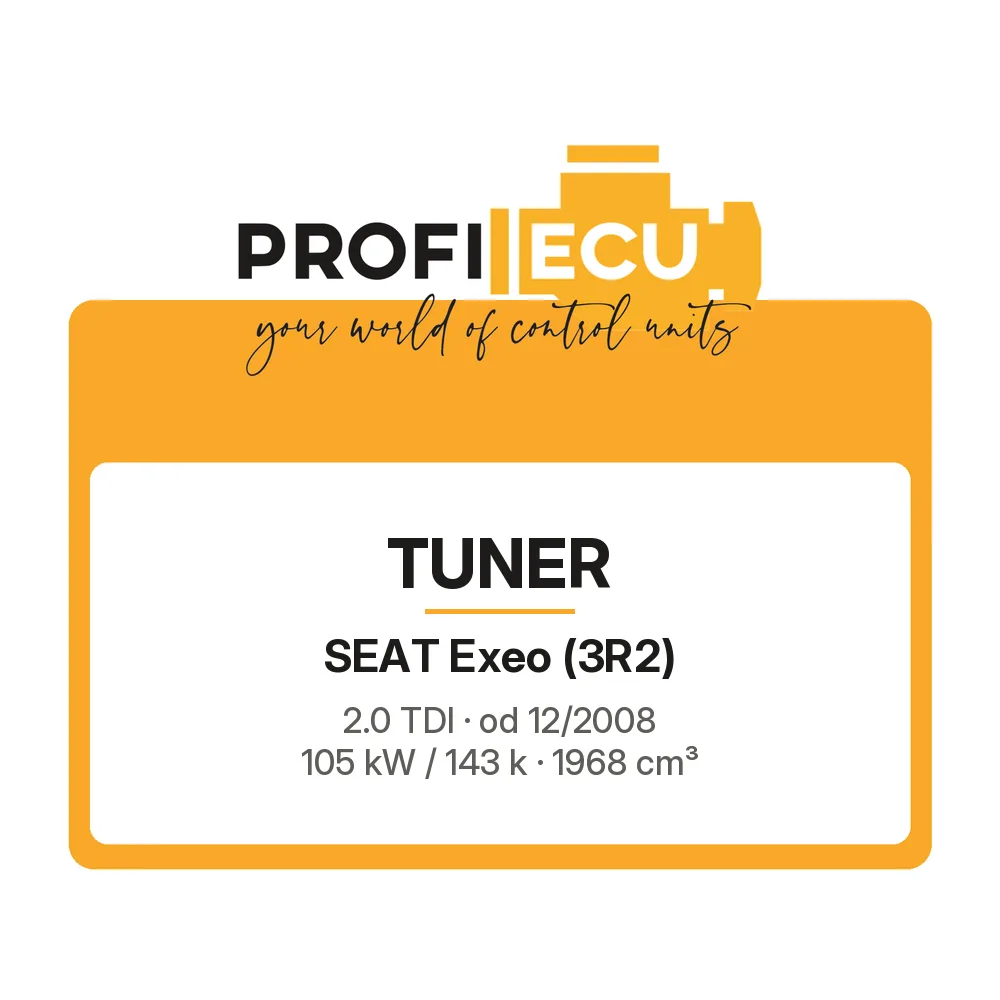Etiketa ProfiECU: Tuner pro Seat Exeo 2.0 TDI 105 kW