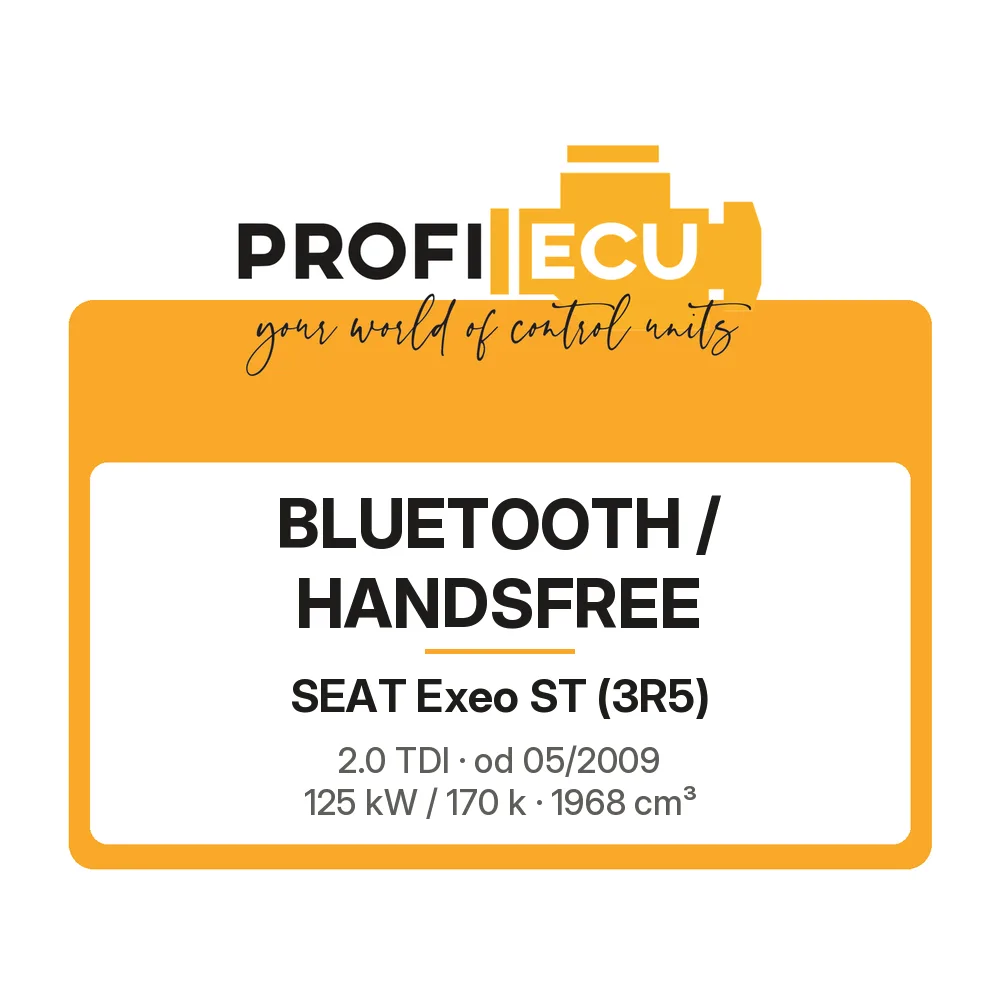Etiketa ProfiECU: Bluetooth / Handsfree pro Seat Exeo ST 2.0 TDI 125 kW