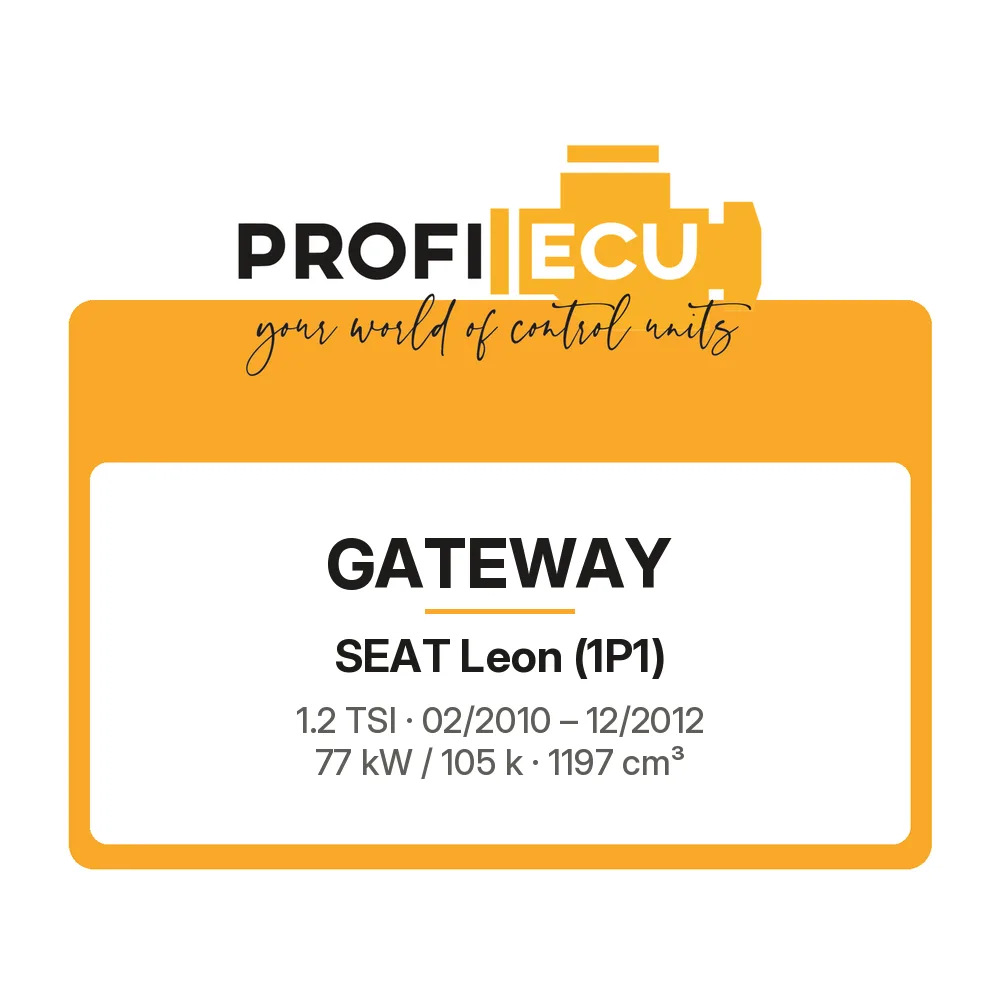 Etiketa ProfiECU: GATEWAY pro Seat Leon 1.2 TSI 77 kW