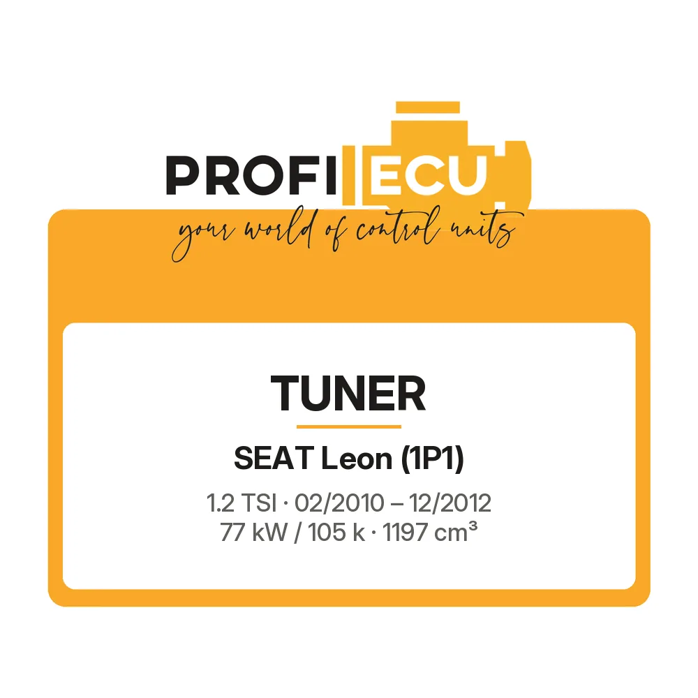 Etiketa ProfiECU: Tuner pro Seat Leon 1.2 TSI 77 kW