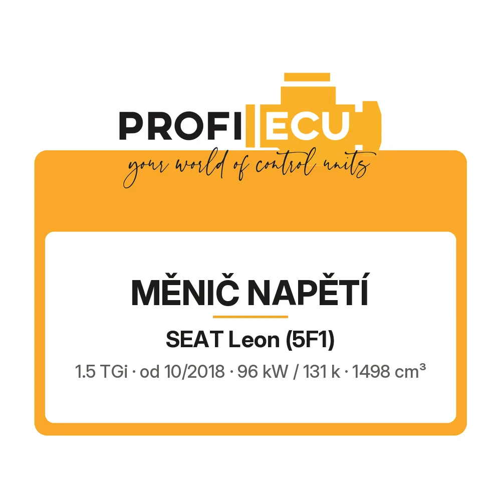 Etiketa ProfiECU: Měnič napětí pro Seat Leon 1.5 TGi 96 kW