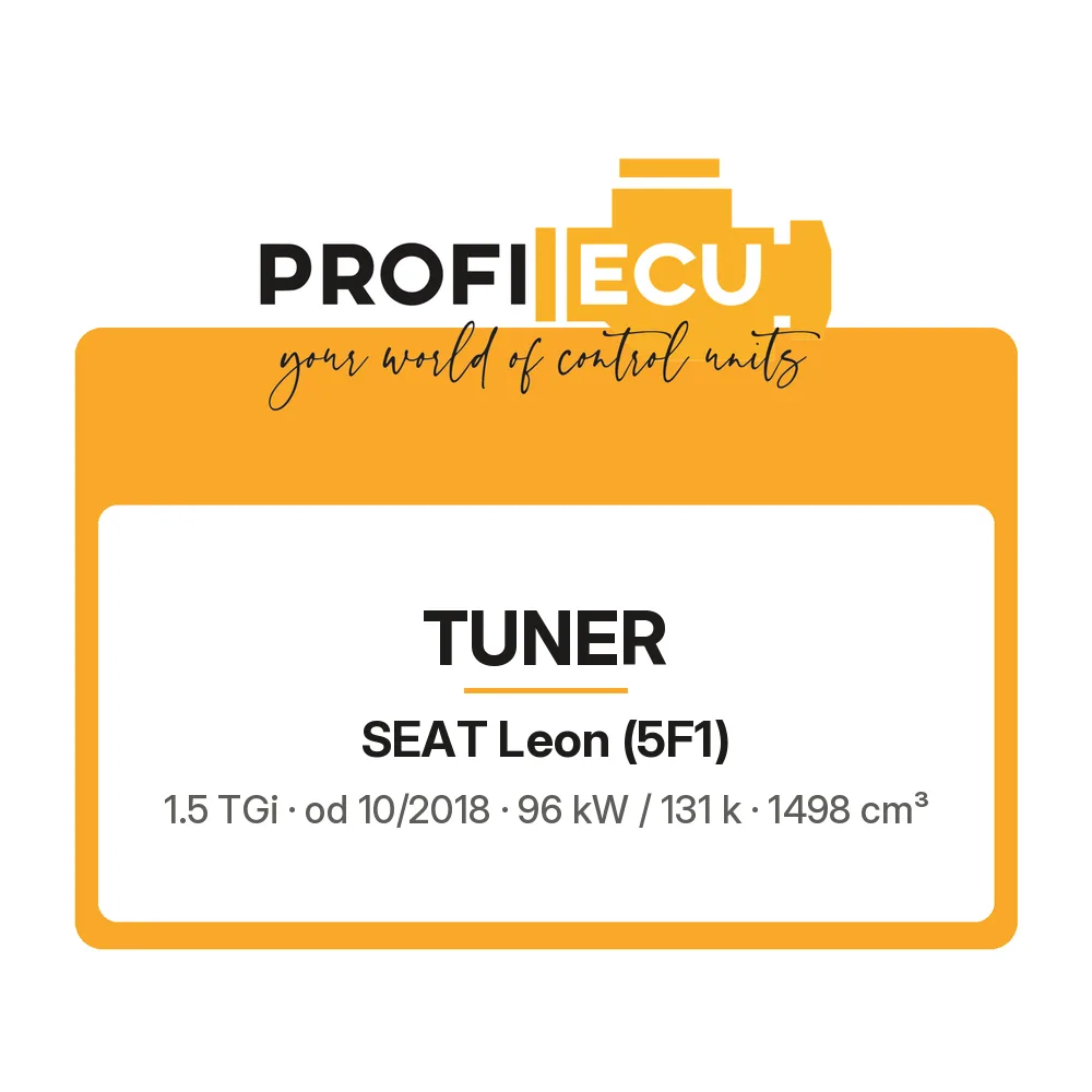 Etiketa ProfiECU: Tuner pro Seat Leon 1.5 TGi 96 kW