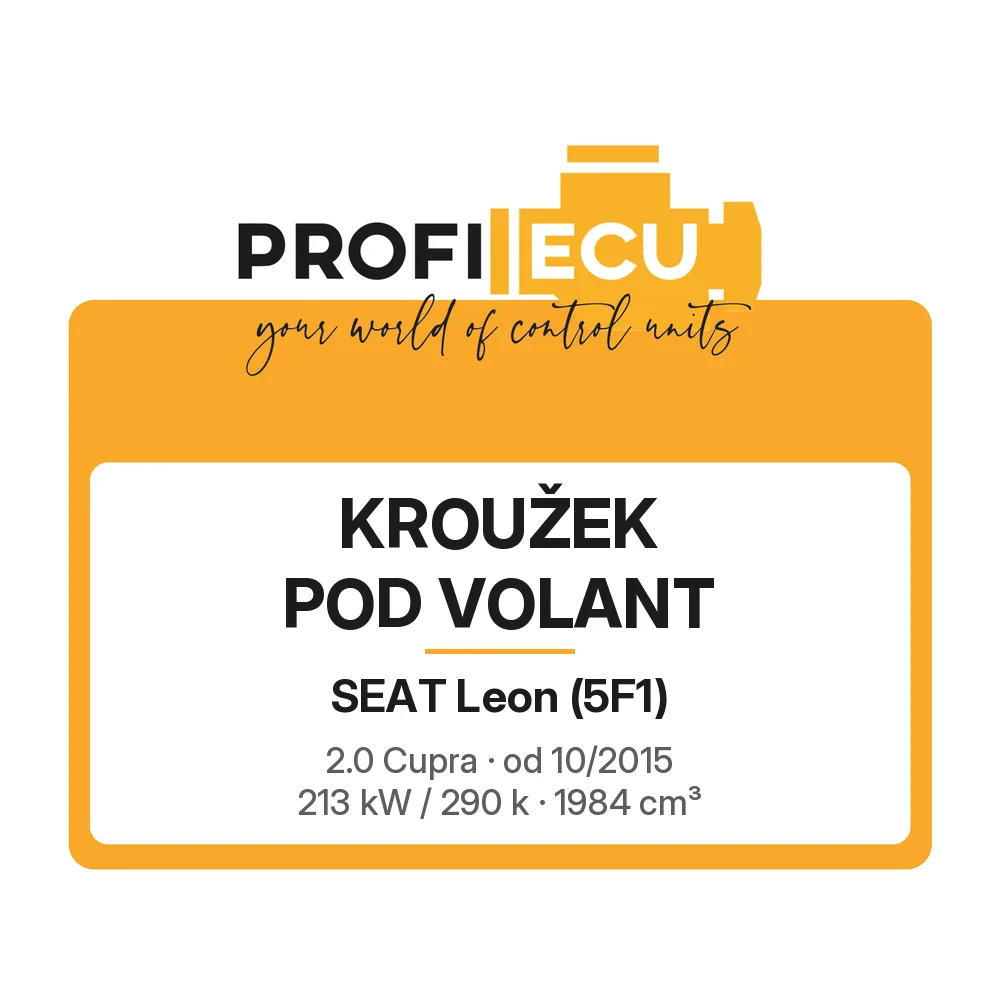 Etiketa ProfiECU: Kroužek pod volant pro Seat Leon 2.0 Cupra 213 kW