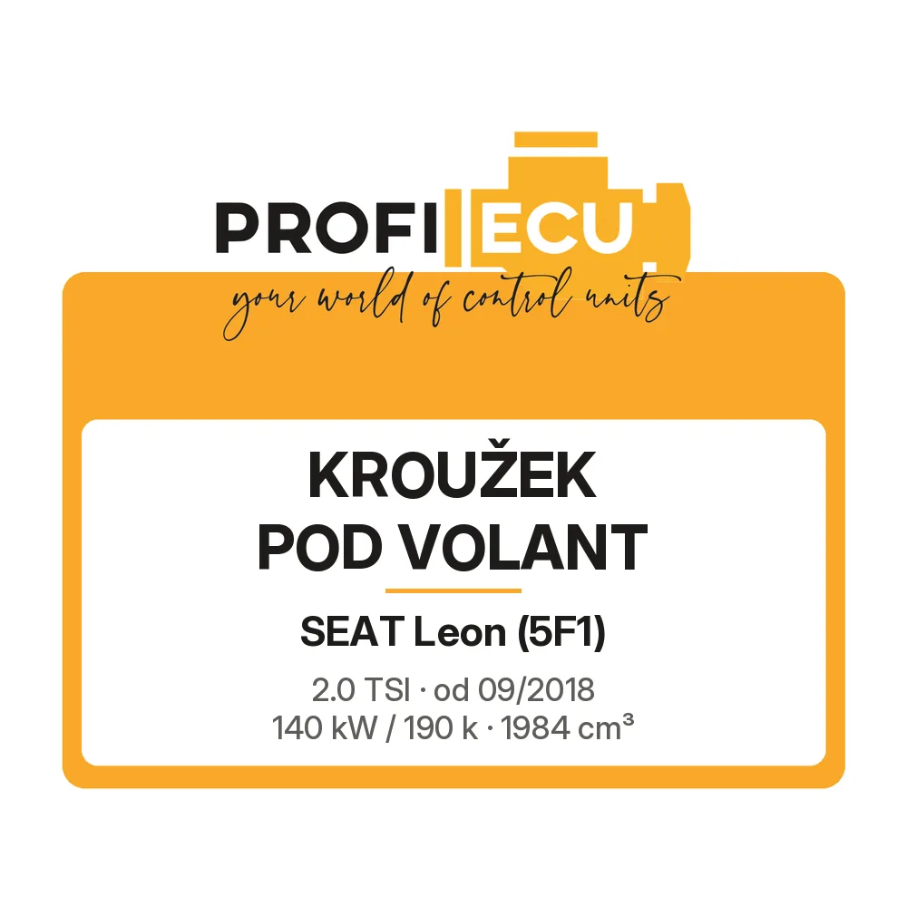 Etiketa ProfiECU: Kroužek pod volant pro Seat Leon 2.0 TSI 140 kW
